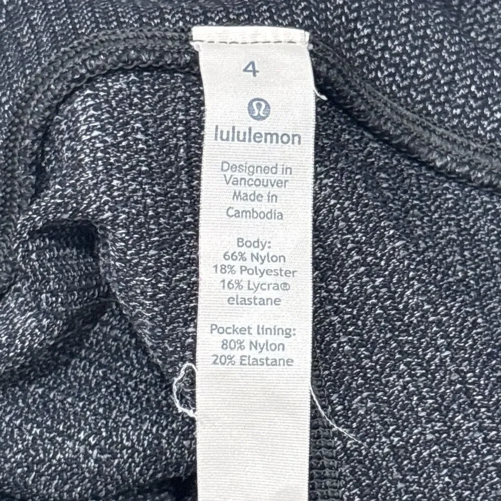 Lululemon Speed Up Tight 28 Heathered Black Luxtreme 4